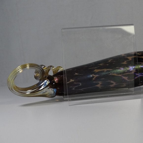 Glass blown handmade eggplant - Small Gourds - Pumpkin Patch Handmade Glass bulb - Picture 5 of 16